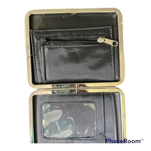 Vintage houndstooth wallet palm clutch - Picture 4 of 5